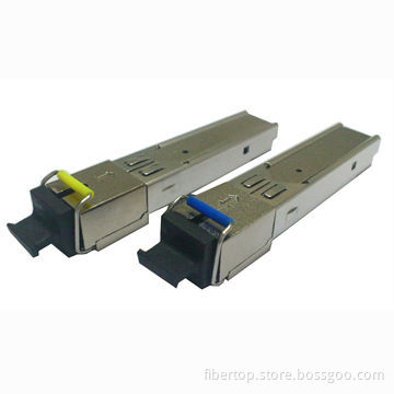 BIDI SFP 1.25Gbps 20km SC Connector Fiber-optic Modules, +3.3V Single Power Supply